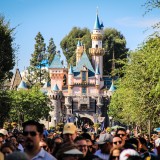 crowd at Disneyland