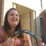 Student with a cymbal