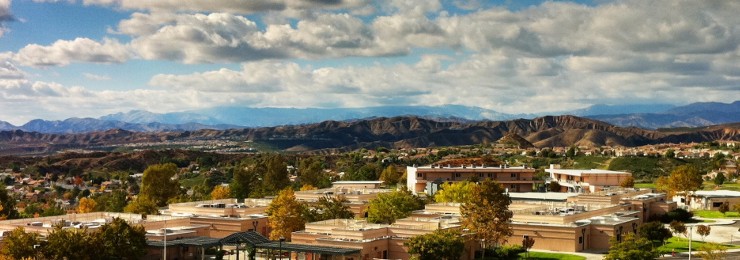 panorama shot of Chapman and city of Orange