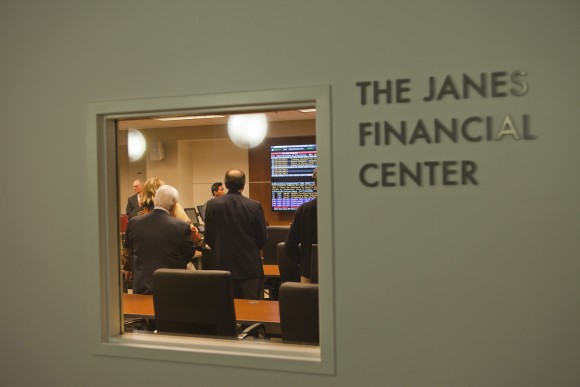 Janes Financial Center door sign