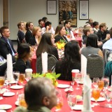 audiences listening to speakers