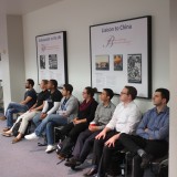 Students pack the room to listen to what Eric Brandt has to say.