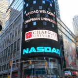 Nasdaq billboard with Chapman logo
