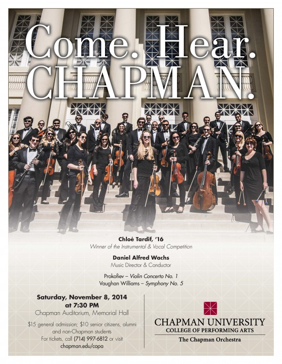 The Chapman Orchestra November Flyers