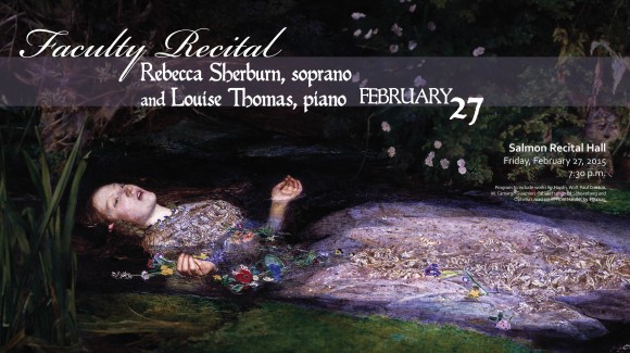 Flyer for Rebecca Sherburn Recital.