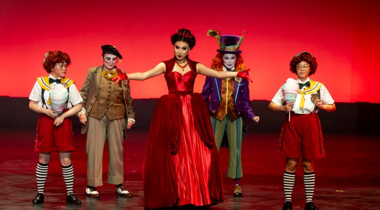 Student performers in CoPA's production of Alice's Adventures in Wonderland (2025)