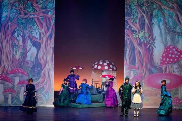 Student performers in CoPA's production of Alice's Adventures in Wonderland (2025)