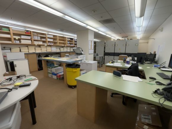 The library where Kelly does most of her work, located in Segerstrom Concert Hall