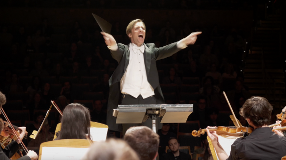 Danko conducting an orchestra