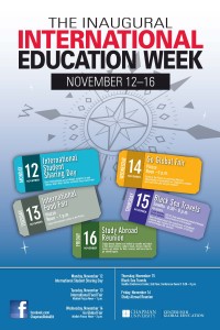 Poster for The Inaugural International Education Week