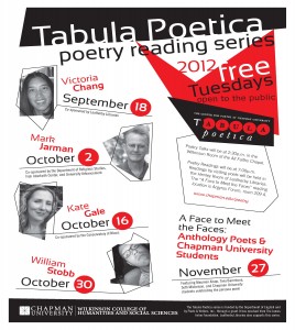 Flyer for Tabula Poetica Poetry Reading Series