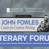 Poster for John Fowles Center for Creative Writing Literary Forum