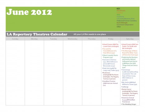 Cinephiles Dream June 2012