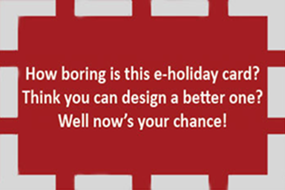 Dodge College holiday card design contest