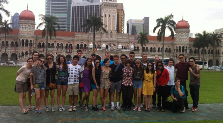 Dodge College students visit Singapore