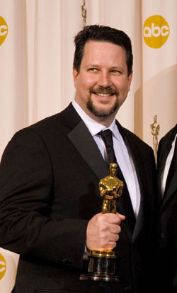 cademy Award winners for Achievement in Visual Effects John Knoll (left), Hal Hickel (left center), Charles Gibson (right enter), and John Knoll during the 79th Annual Academy Awards at the Kodak Theatre in Hollywood, CA, on Sunday, February 25, 2007.