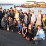 Digital Arts students posing at Pier 39 in San Francisco.