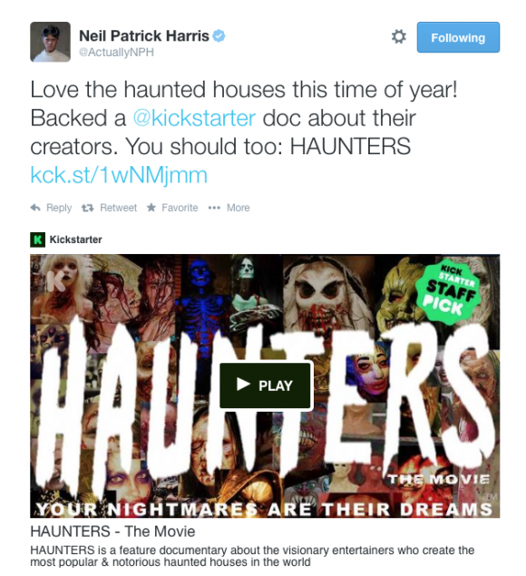Image of HUNTERS a documentary that explores the world of haunted attractions