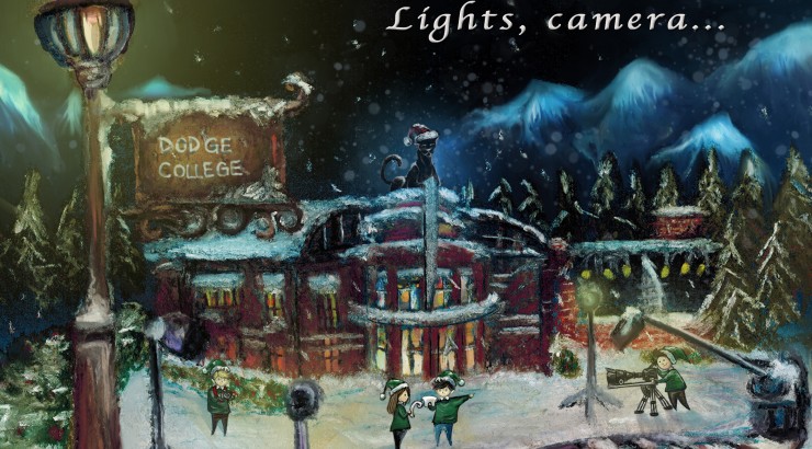Image of Dodge College holiday card from 2014
