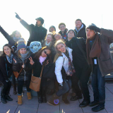 Dodge College students on the travel course Film Capitals of the World: New York.
