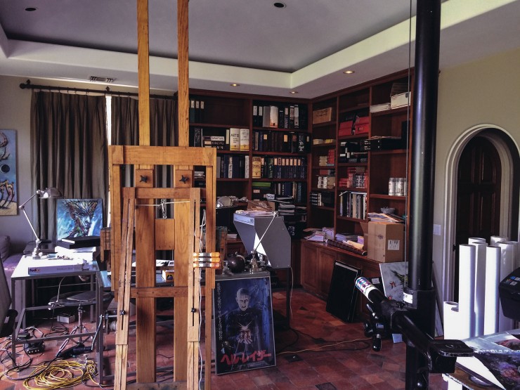 work space at clive barker's