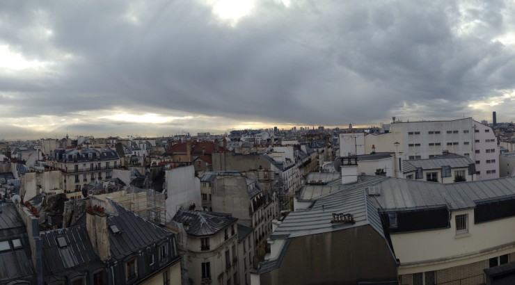 landscape shot of paris