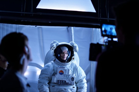 astronaut on set