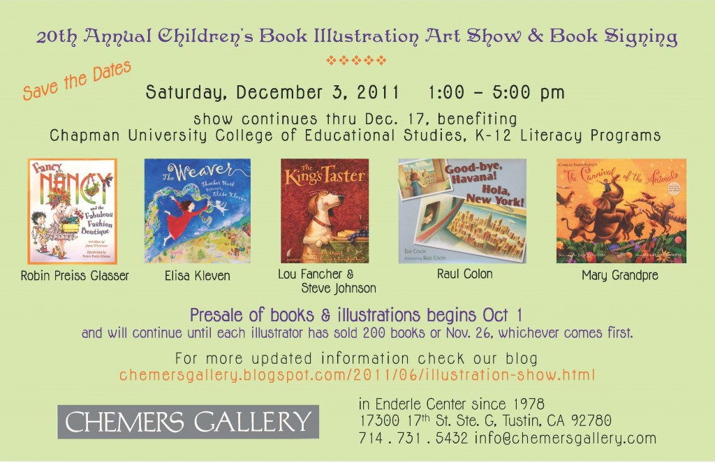 20th Annual Children's Book Illustration Art Show & Book Signing