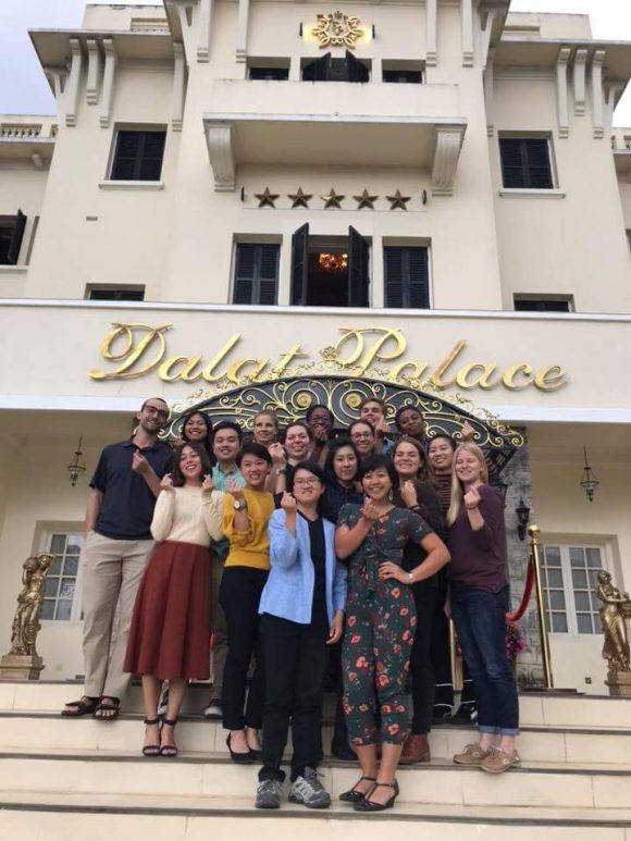 Caitlyn and her fellow Fulbright cohort member at the Mi-Year Conference in Dalat, Vietnam