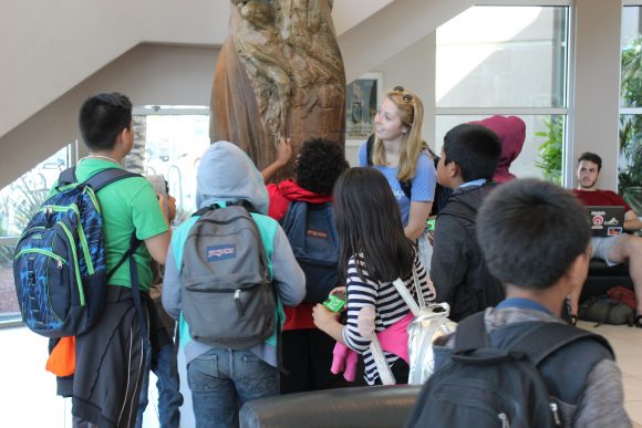 Higher Ground students in Dodge College Lobby