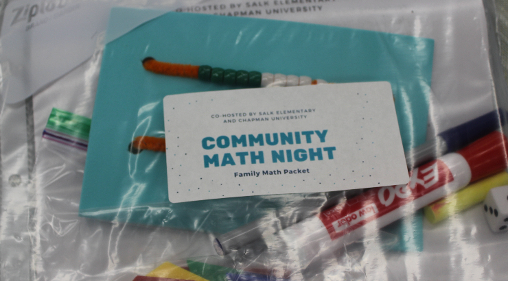 Salk-Chapman Community Math Night family take-home packet