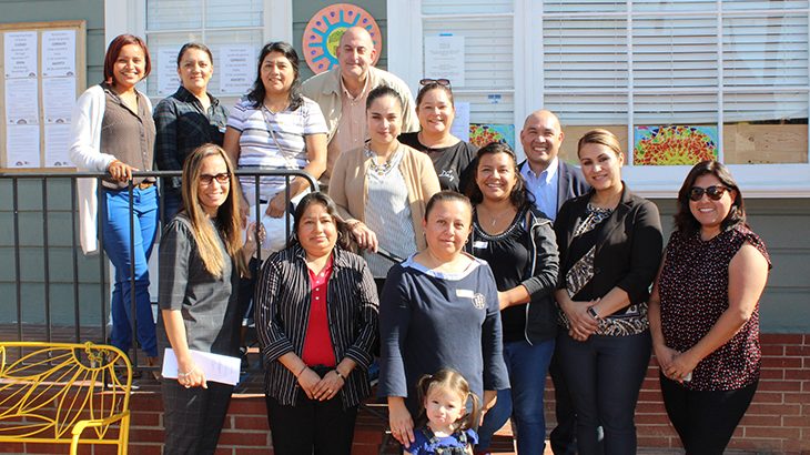El Sol Parent Learning Walk group picture