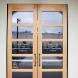 Cypress School Building doors