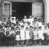 Photo of Students and Teacher taken 1939.