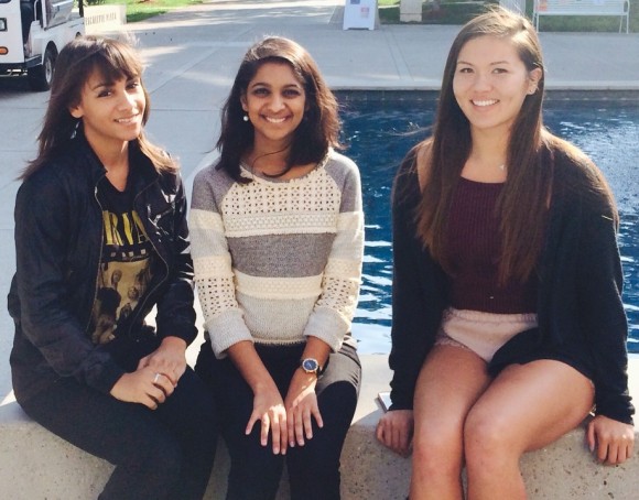 WIST board members: Vice-President Mirabel Rice (left), President Aneesha Prakash (center), Information and Marketing Director Taylor Krause (right)