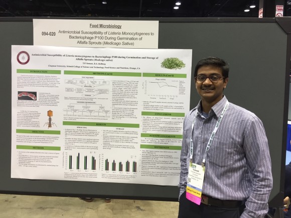 Tushar Sawant (Class of 2015). Finalist in the Food Microbiology Graduate Student Oral Competition.