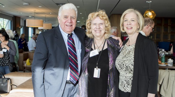 Robert Marcus, Dr. Virginia Carson, and Harriet Marcus.