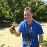 OHS students harvesting vegetables