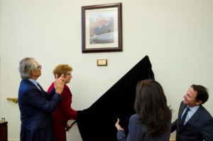 Unveiling the Frank J. Doti photograph and dedication plaque