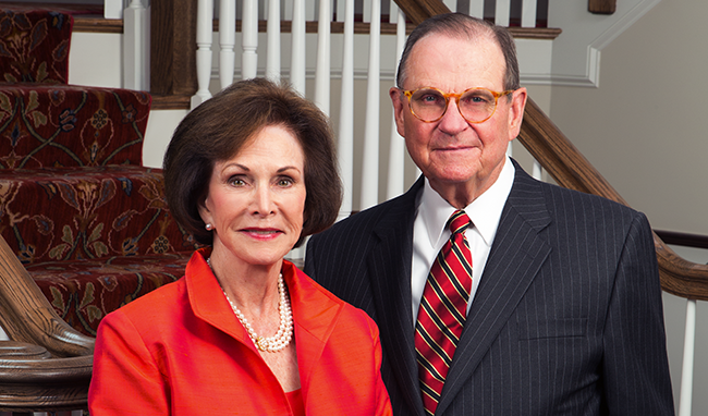 Dale E. Fowler (right) and his wife Sarah Ann
