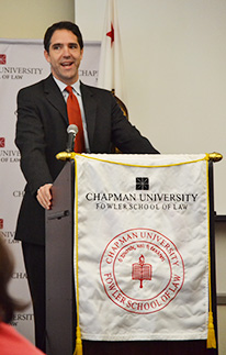 Robert Bobby Chesney speaks at Chapman University Fowler School of Law