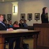 Student Lawyers in the courtroom