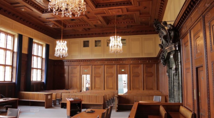 Nuremberg courtroom interior
