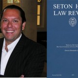 Ernesto Hernandez-Lopez and Seton Hall Law book cover