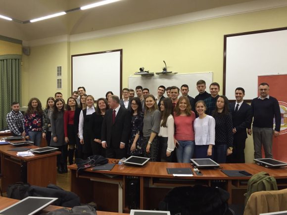 big group shot of Law School students