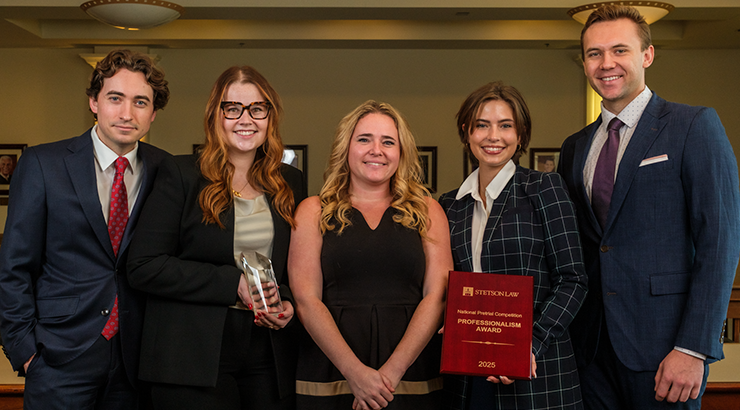 Photograph of the Chapman team who participated in the Stetson contest