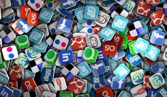 Social media buttons for several platforms