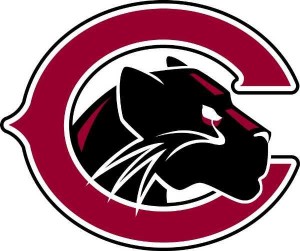chapman university athletics logo - a C with a panther head inside