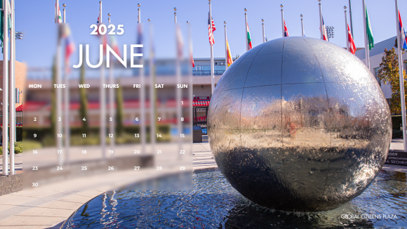 June 2025 Chapman Desktop Calendar