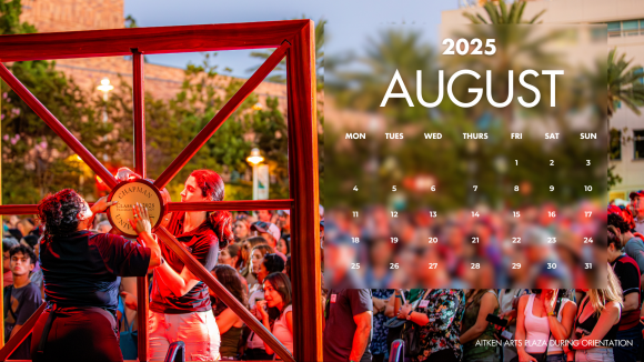 August 2025 Chapman Desktop Calendar